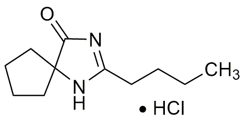 Clorhidrato de 2-butil-1,3-diazaspiro[4.4]non-1-en-4-ona