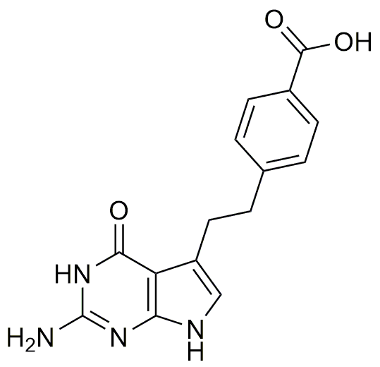 Ácido 4-[2-(2-amino-4,7-dihidro-4-oxo-3H-pirrolo[2,3-d]pirimidin-5-il)etil]benzoico