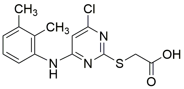 Acide [4-chloro-6-(2,3-xylidino)-2-pyrimidinylthio]acétique