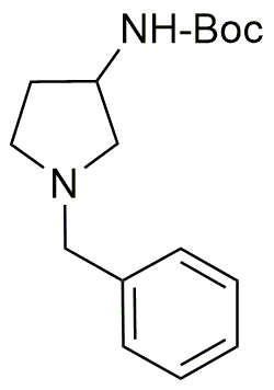 1-Benzyl-3-(tert-butoxycarbonylamino)pyrrolidine