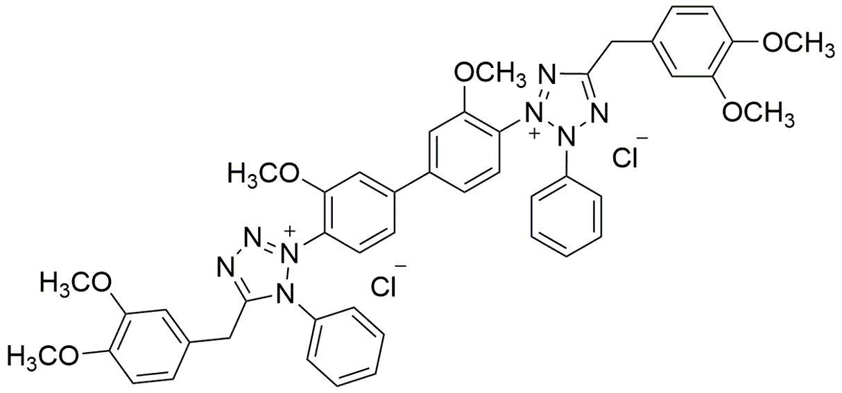 Cloruro de 3,3'-(3,3'-dimetoxi-4,4'-difenileno)bis(2-fenil-5-veratriltetrazolio)