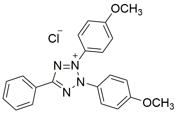 Cloruro de 2,3-bis(4-metoxifenil)-5-feniltetrazolio