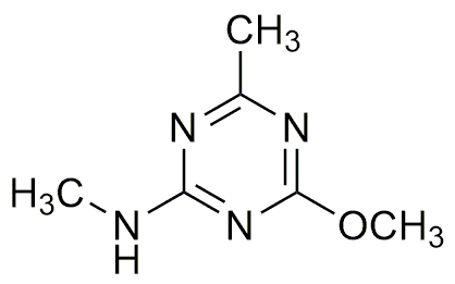 2-méthoxy-4-méthyl-6-(méthylamino)-1,3,5-triazine