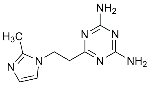 2,4-Diamino-6-[2-(2-metil-1-imidazolil)etil]-1,3,5-triazina