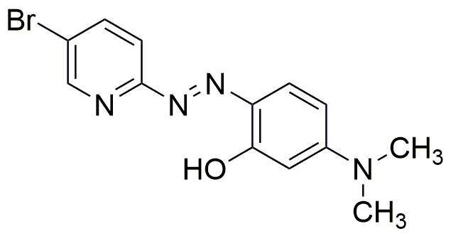 2-(5-bromo-2-piridilazo)-5-dimetilaminofenol [para determinación colorimétrica de Cd]