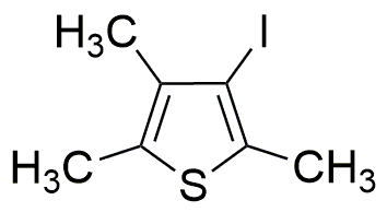 3-Yodo-2,4,5-trimetiltiofeno (estabilizado con chip de cobre)