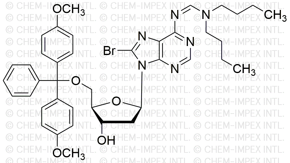 5'-O-(4,4'-Dimetoxitritil)-8-bromo-N6-dibutilformamidina-2'-desoxiadenosina