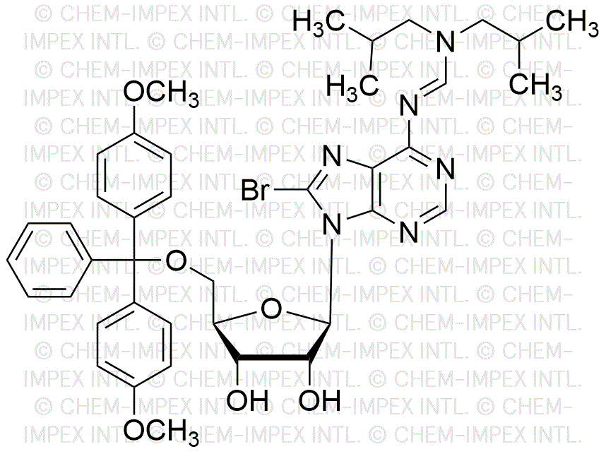 5'-O-(4,4'-Dimethoxytrityl)-8-bromo-N6-dibutylformamidineadenosine