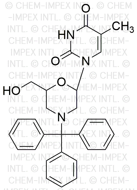 1-(6-(Hydroxymethyl)-4-tritylmorpholin-2-yl)-5-methylpyrimidine-2, 4(1H, 3H-dione