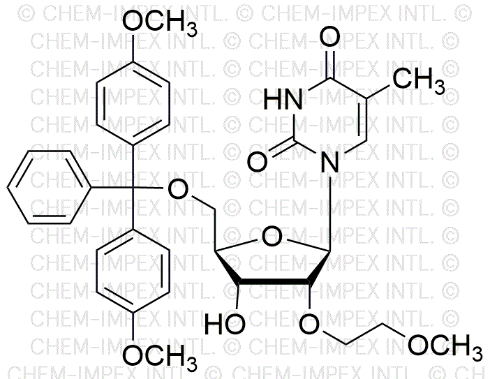 5'-O-(4, 4'-Dimethoxytrityl)-2'-O-methoxyethylthymidine