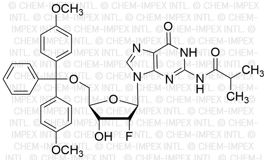 5'-O-(4, 4'-Dimethoxytrityl)-N2-isobutyryl-2' -fluoro-2'-deoxyguanosine