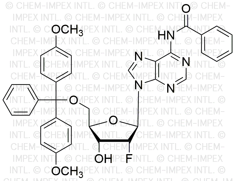 5'-O-(4, 4'-diméthoxytrityl)-N6-benzoyl-2'-fluoro-2'-désoxyadénosine