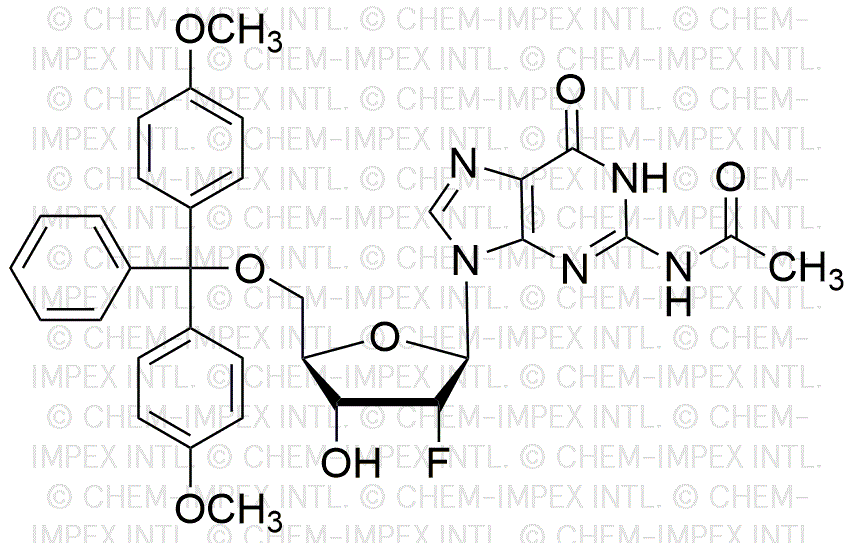 5'-O-(4, 4'-Dimetoxitritil)-N2-acetil-2'-fluoro-desoxiguanosina