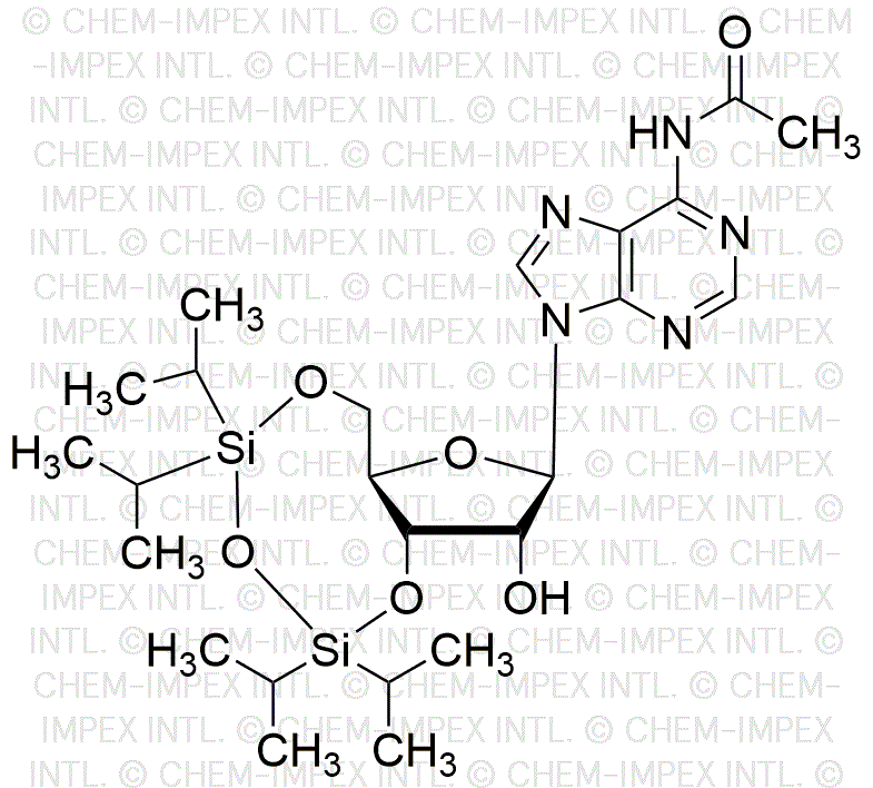 N6-Acetyl-3',5'-O-(tetraisopropyldisiloxane-1,3-diyl)adenoisne