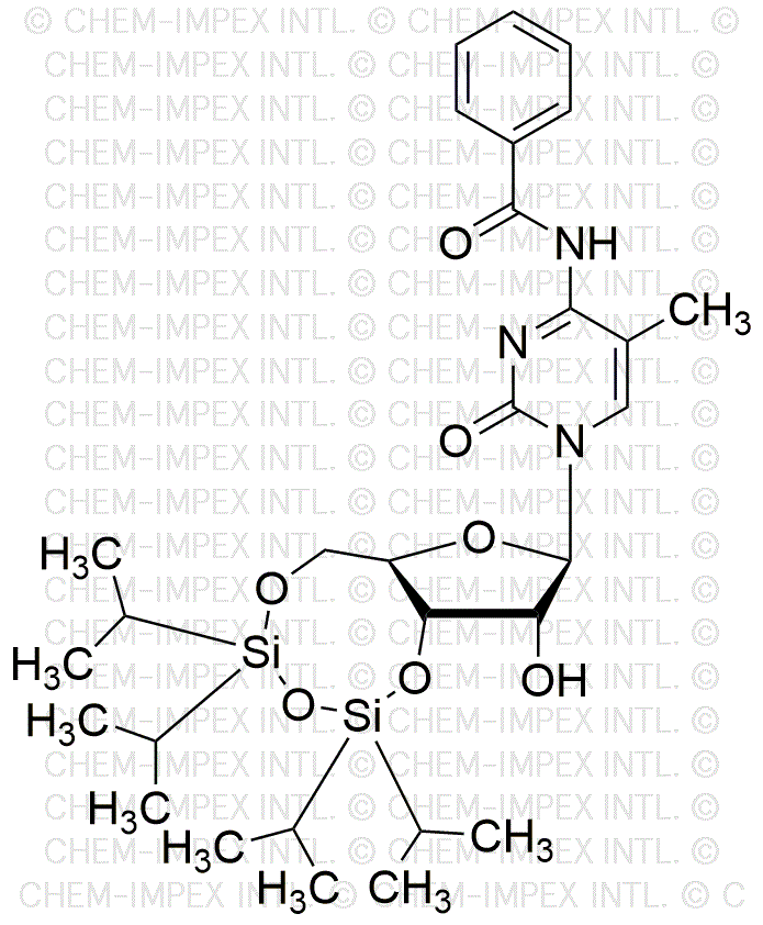 N4-Benzoyl-3',5'-O-(tetraisopropyldisiloxane-1,3-diyl)-5-methylcytidine