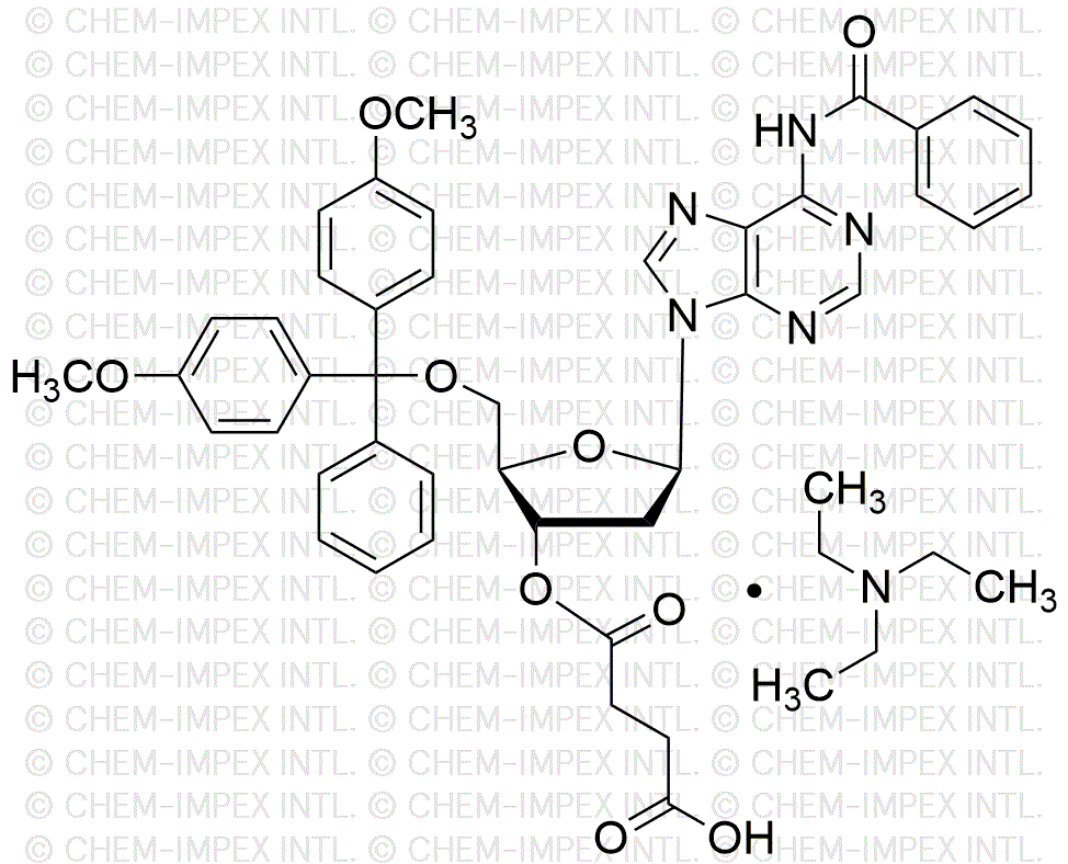 5'-O-(4, 4'-Dimethoxytrityl)-N6-benzoyl-2'-deoxyadenoisne-3'-O-succinate, triethylamine salt