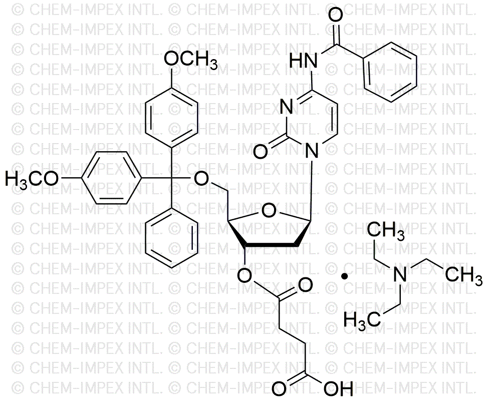 Sal de trietilamina: 5'-O-(4, 4'-dimetoxitritil)-N4-benzoil-2'-desoxicitidina-3'-O-succinato