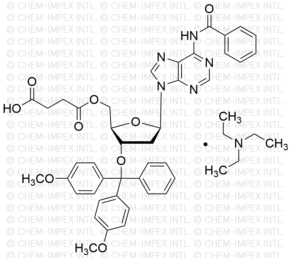 3'-O-4, 4'-Dimethoxytrityl)-N6-benzoyl 2'-deoxyadenosine-5'-O-succinate, triethylamine salt