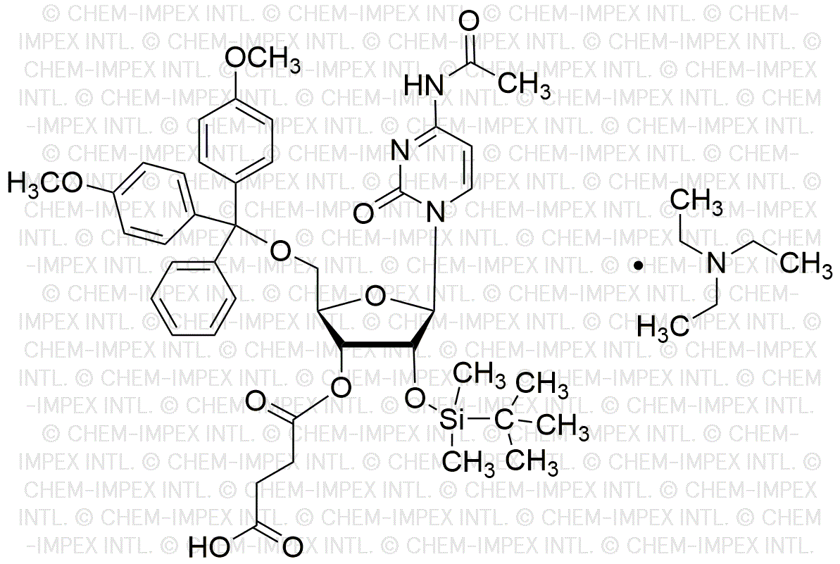 5'-O-4, 4'-Dimethoxytrityl)-N4-acetyl-2'-O-tert-butyldimethylsilyl)cytidine-3'-O-succinate, triethylamine salt