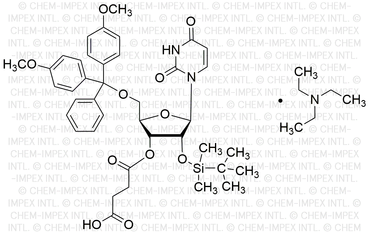 5'-O-4, 4'-Dimethoxytrityl)-2'-O-tert-butyldimethylsilyl)uridine-3'-O-succinate, triethylamine salt