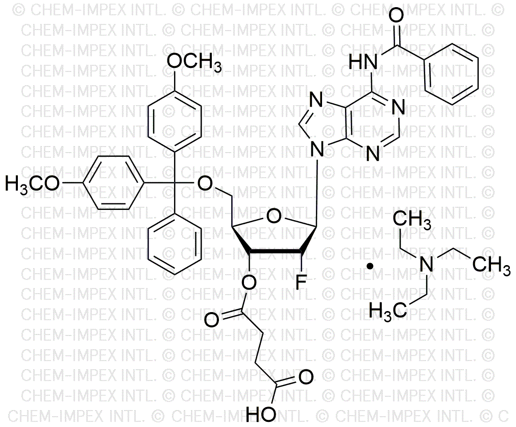 Sal de trietilamina: 5'-O-(4, 4'-dimetoxitritil)-N6-benzoil-2'-fluorodesoxiadenoisino-3'-O-succinato