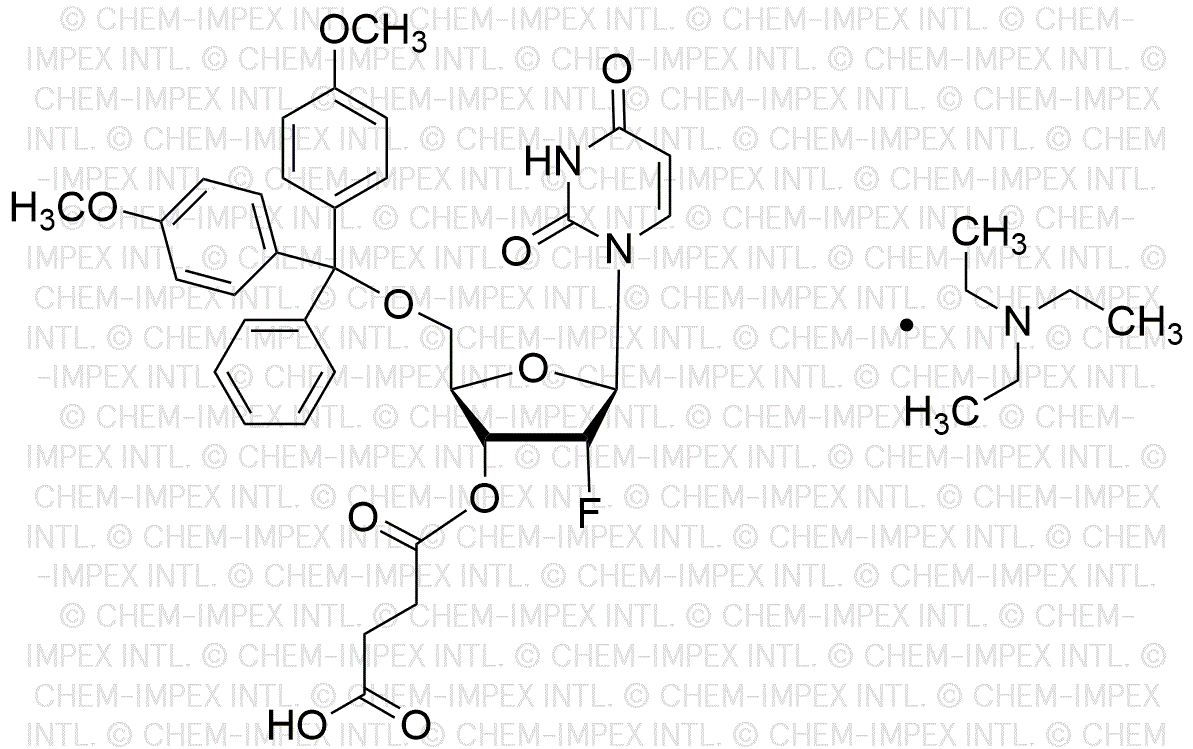 5'-O-(4, 4'-Dimethoxytrityl)-2'-fluoro-deoxyuridine 3'-O-succinate, triethylamine salt