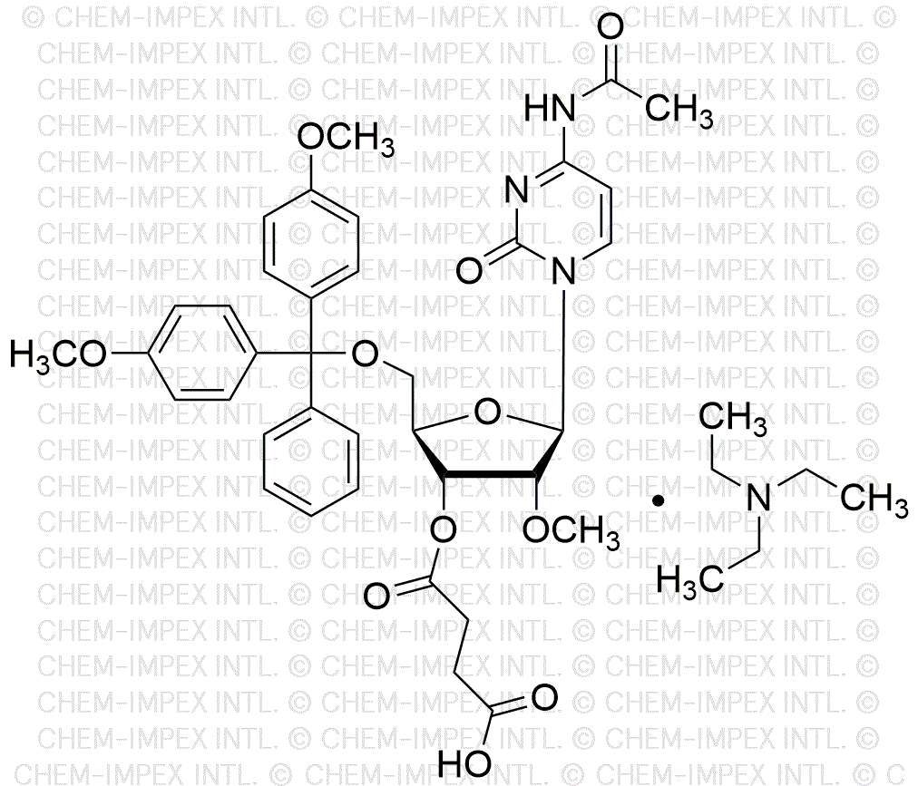 Sal de trietilamina: 5'-O-(4, 4'-dimetoxitritil)-N4-acetil-2'-O-metilcitidina-3'-O-succinato