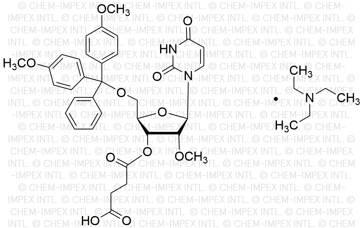 5'-O-(4, 4'-diméthoxytrityl)-2'-O-méthyluridine-3'-O-succinate, sel de triéthylamine