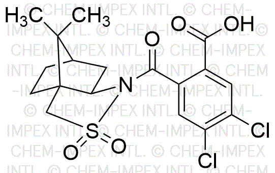 N-(2-Carboxi-4,5-diclorobenzoil)-(-)-10,2-canforsultamato