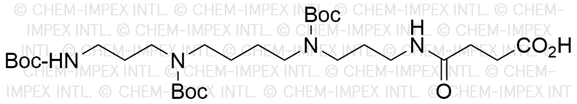 N1, N5, N10-tri-Boc-N14-Succinoyl spermine