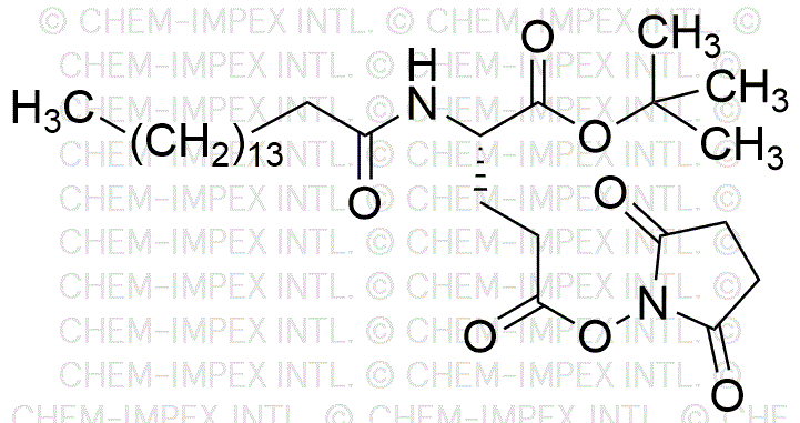 Ester gN-hydroxysuccinimide de l'acide na-palmitoyl-D-glutamique ester a-tert-butylique