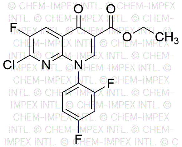 Ethyl 7-chloro-1-(2,4-difluorophenyl)-6-fluoro-4-oxo-1,4-dihydro-1,8-naphthyridine-3-carboxylate