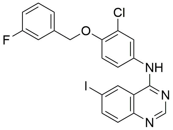 4-[3-Cloro-4-(3-fluorobenciloxi)fenilamino]-6-yodoquinazolina