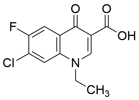 Ácido 7-cloro-1-etil-6-fluoro-1,4-dihidro-4-oxoquinolin-3-carboxílico