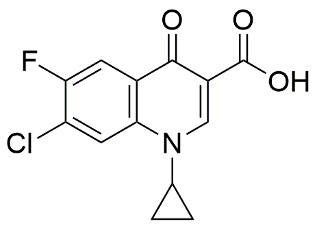 Ácido 7-cloro-1-ciclopropil-6-fluoro-1,4-dihidro-4-oxoquinolin-3-carboxílico