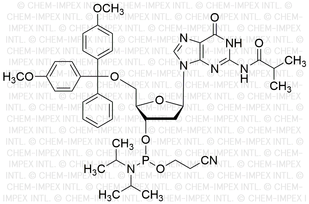 5'-O-(4, 4'-Dimethoxytrityl)-N2-isobutyryl-2'-deoxyguanosine-3'-cyanoethyl phosphoramidite