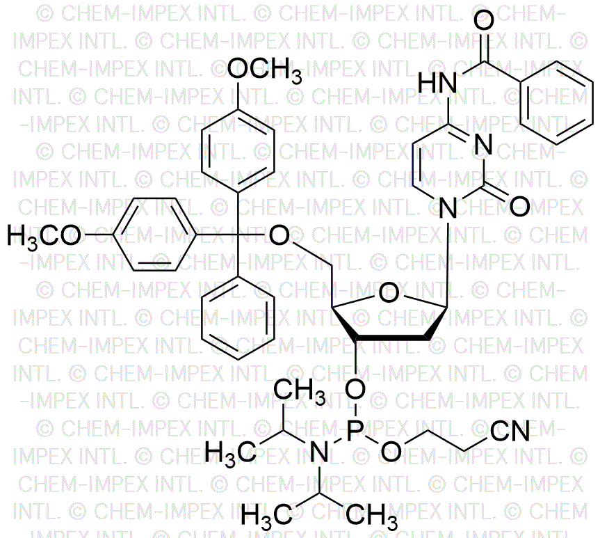 5'-O-(4, 4'-Dimethoxytrityl)-N4-benzoyl-2'-deoxycytidine-3'-cyanoethyl phosphoramidite