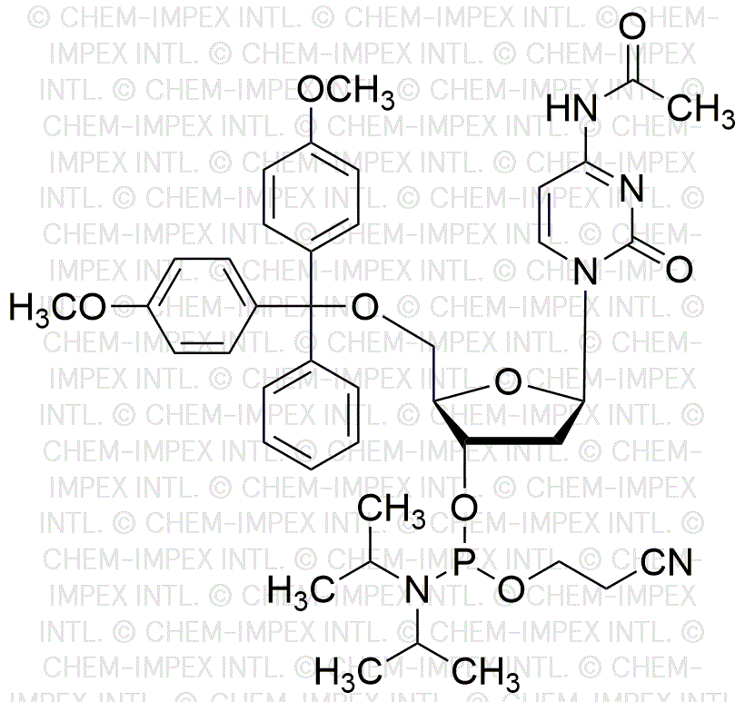 5'-O-(4, 4'-Dimethoxytrityl)-N4-acetyl-2'-deoxycytidine-3'-cyanoethyl phosphoramidite