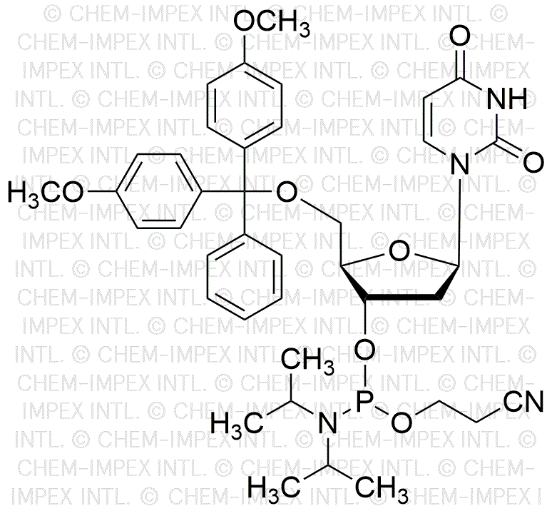 5'-O-(4, 4'-diméthoxytrityl)-2'-désoxyuridine-3'-cyanoéthyl phosphoramidite