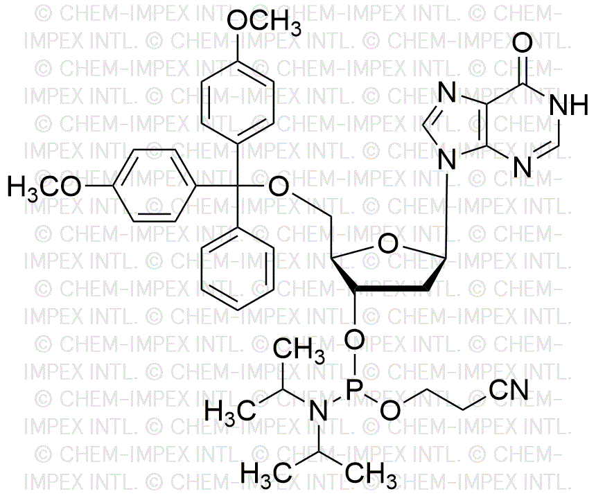 5'-O-(4, 4'-Dimetoxitritil)-2'-desoxiinosina-3'-cianoetil fosforamidita