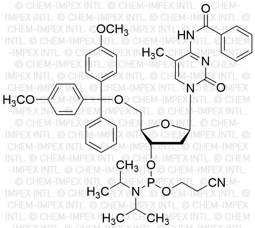 5'-O-(4, 4'-Dimethoxytrityl)-N4-benzoyl-5-methyl-2'-deoxycytidine-3'-cyanoethyl phosphoramidite