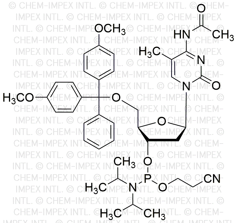 5'-O-(4, 4'-diméthoxytrityl)-N4-acétyl-5-méthyl-2'-désoxycytidine-3'-cyanoéthyl phosphoramidite