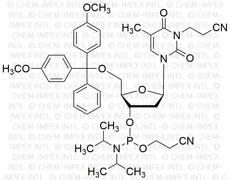 5'-O-(4,4'-Dimethoxytrityl)-N3-cyanoethyl-2'-deoxythymidine-3'-[(2-cyanoethyl)-(N,N-diisopropyl)]phosphoramidite