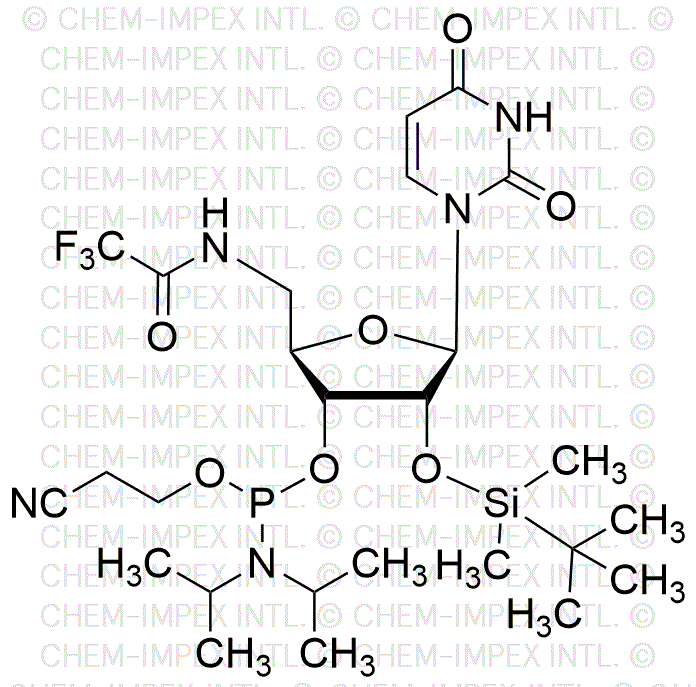 2'-O-(tert-Butyldimethylsilyl)-5'-trifluoroacetamido-uridine-3'-[(2-cyanoethyl)-N,N-diisopropyl] phosphoramidite