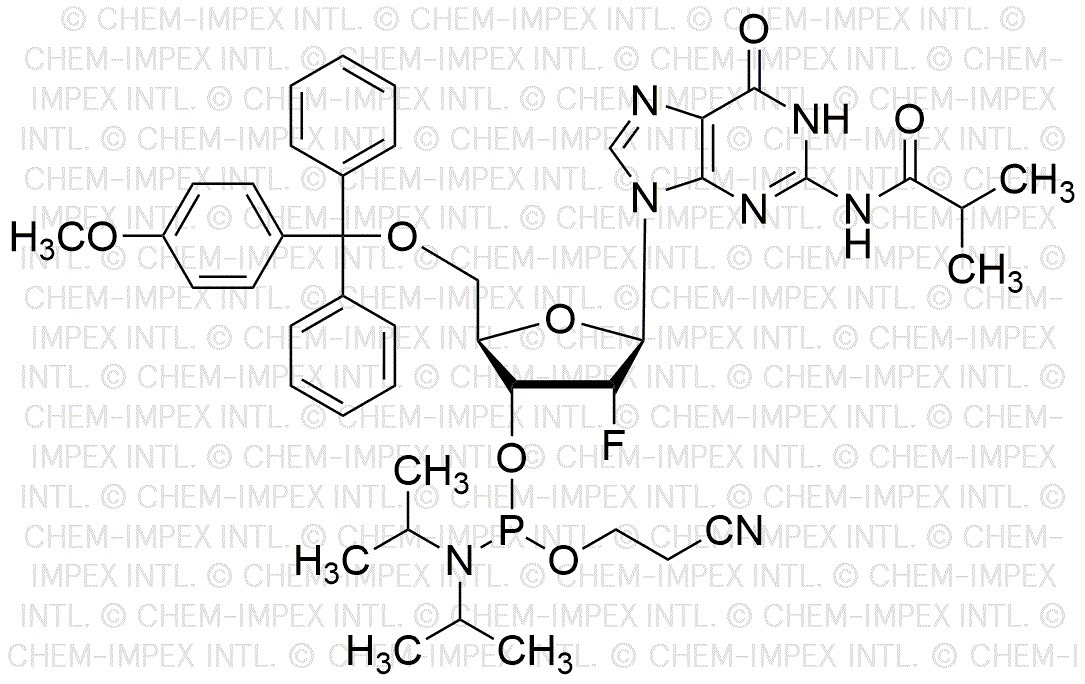 5'-O-(4-Monomethoxytrityl)-N2-isobutyryl-2'-fluoro-2'-deoxyguanosine-3'-cyanoethyl phosphoramidite