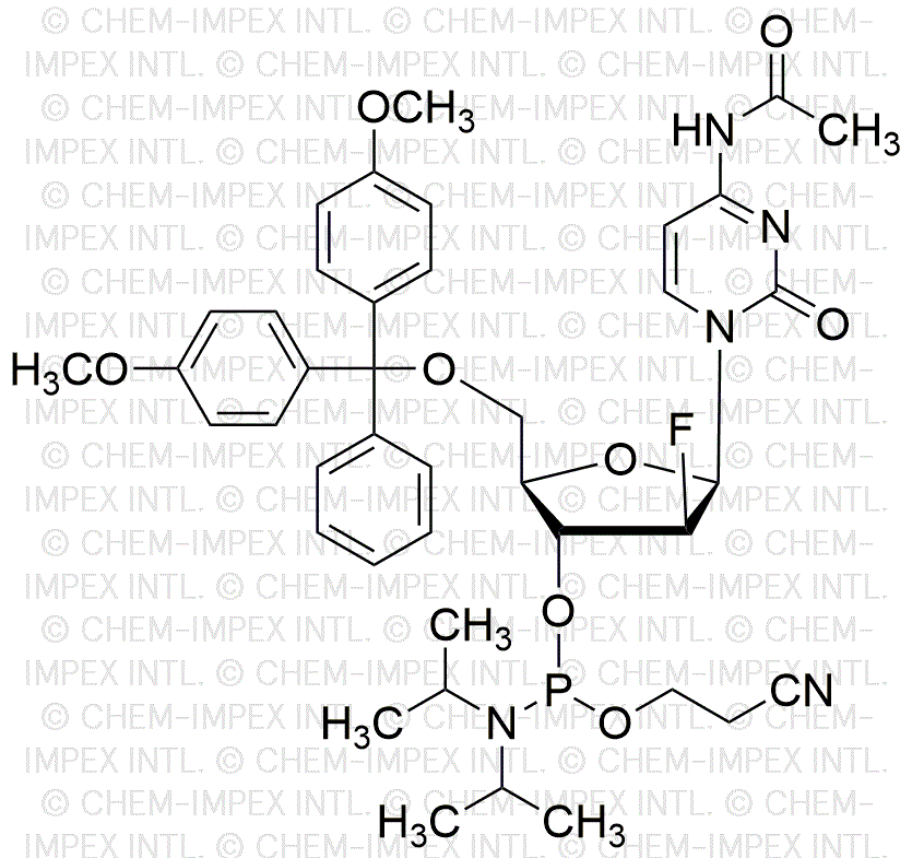 5'-O-(4, 4'-diméthoxytrityl)-N4-acétyl-2'-désoxy-2'-fluoroarabinocytidine-3'-cyanoéthyl phosphoramidite