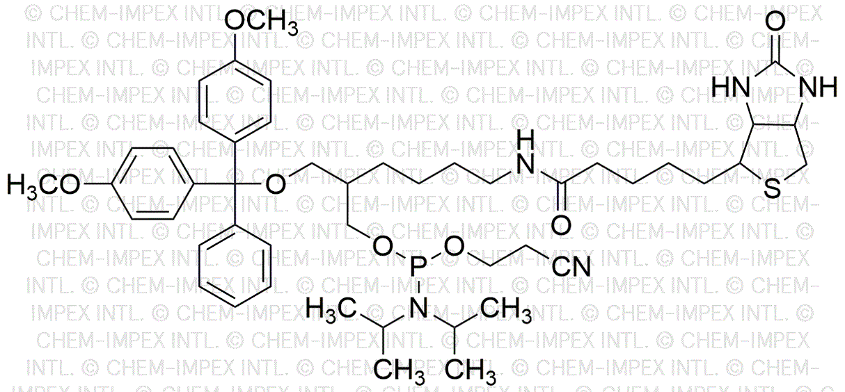 5'-O-(4, 4'-diméthoxytrityl)-hydroxyméthyl hexyl-biotine phosphoramidite