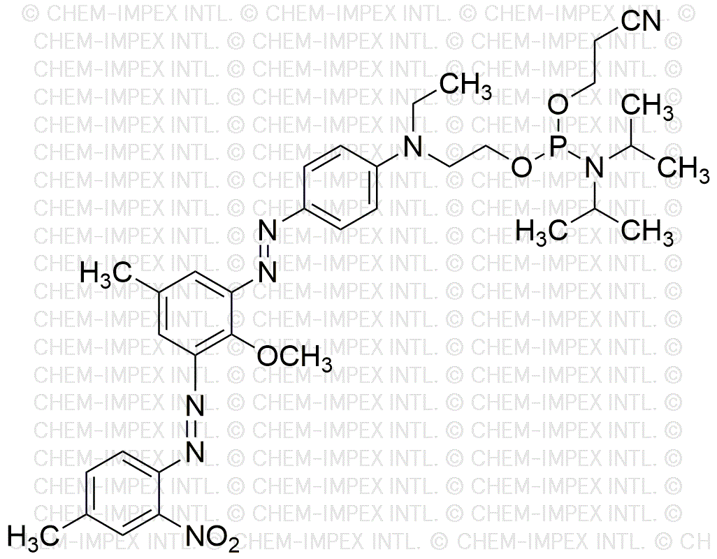 4'-(2-nitro-4-toluyldiazo)-2'-méthoxy-5'-méthyl-azobenzène-4”-(N-éthyl)-N-éthyl-2-cyanoéthyl-(N, N-diisopropyl) phosphoramidite