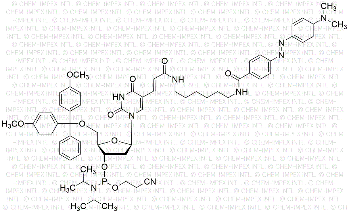 5'-O-(4, 4'-Dimethoxytrityl)-5-[(N-4'-carboxy-4-(dimethylamino)-azobenzene)-aminohexyl-3-acrylimido]-2'-deoxyuridine-3'-[(2-cyanoethyl)-(N, N-diisopropyl) phosphoramidite