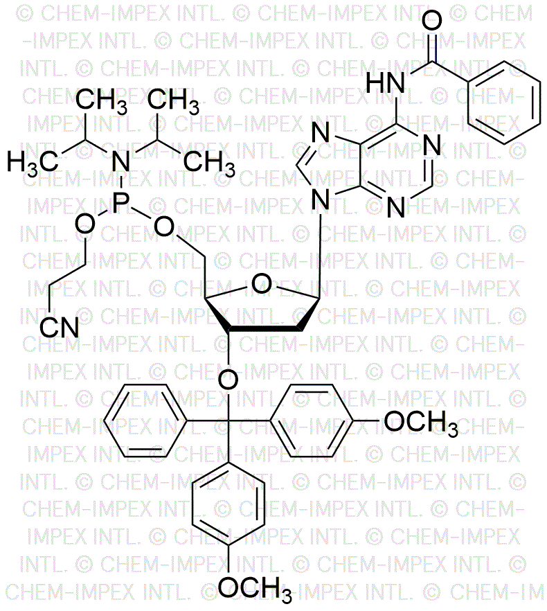 3'-O-(4, 4'-Dimethoxytrityl)-N6-benzoyl-2'-deoxyadenosine-5'-cyanoethyl phosphoramidite